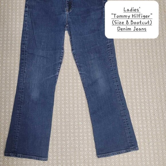Ladies' "Tommy Hilfiger" (Size 8, Bootcut) Denim Jeans - Picture 2 of 6